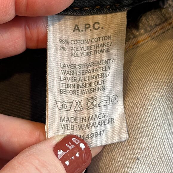 A.P.C. Jean Droit Jeans Japan Size 32 Raw Hem - Picture 5 of 6